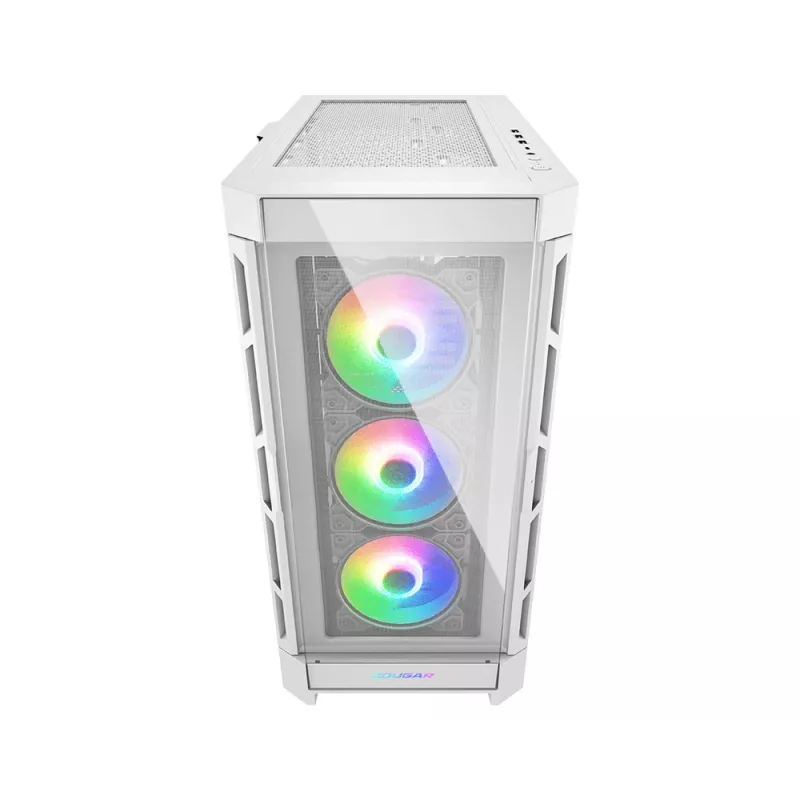COUGAR Midi Tower korpusas Duoface Pro ARGB, baltas, Midi Tower, PC, baltas, ATX, EATX, micro ATX, Mini-ITX, SSI CEB, metalas, nailonas, grūdintas stiklas, Multi