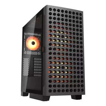 COUGAR Midi Tower korpusas, Airface ECO, ARGB, juodas