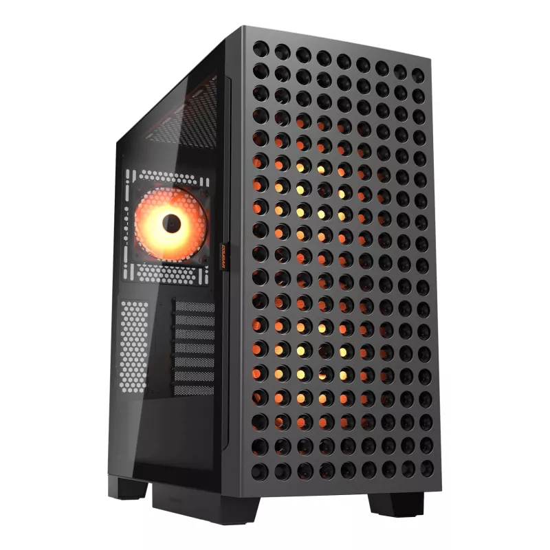 COUGAR Midi Tower korpusas, Airface ECO, ARGB, juodas