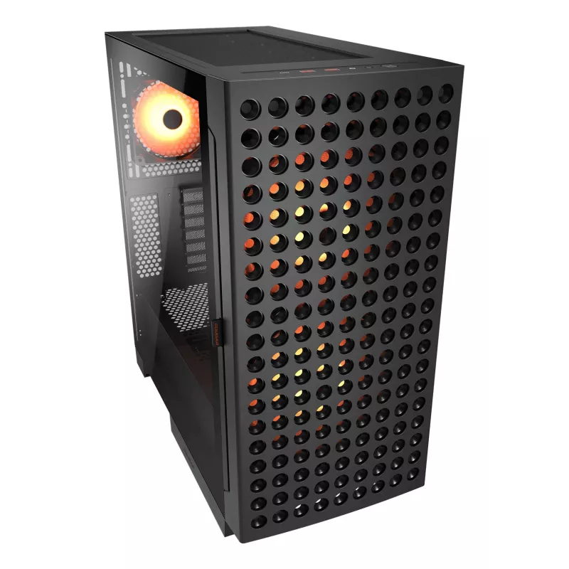 COUGAR Midi Tower korpusas, Airface ECO, ARGB, juodas