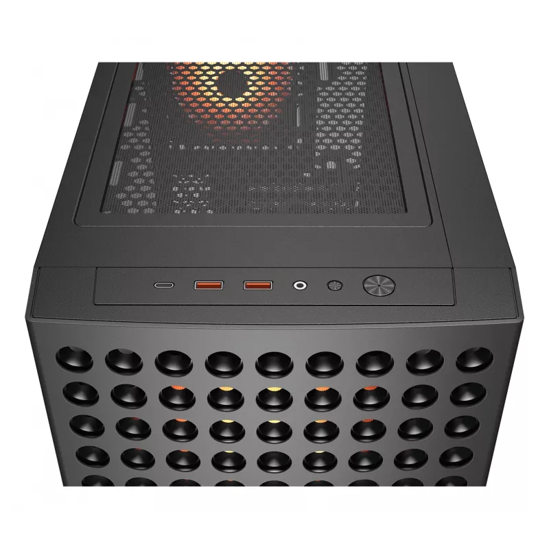 COUGAR Midi Tower korpusas, Airface ECO, ARGB, juodas