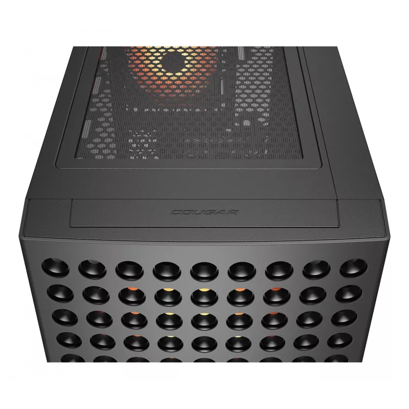 COUGAR Midi Tower korpusas, Airface ECO, ARGB, juodas