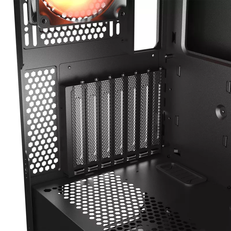 COUGAR Midi Tower korpusas, Airface ECO, ARGB, juodas