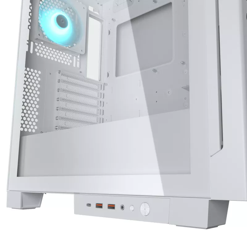 COUGAR Midi Tower korpusas, Airface ECO, ARGB, Baltas