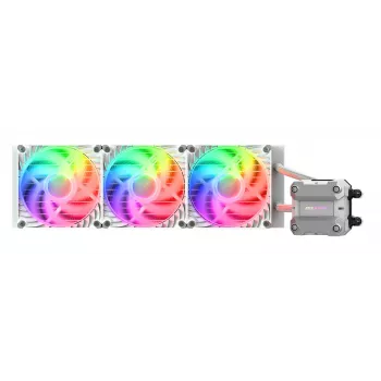 COUGAR CPU vandens aušinimas Poseidon Ultra 360, ARGB, balta, Viskas viename skystas aušintuvas, 12 cm, 500 RPM, 2200 RPM, balta