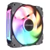 COUGAR Case Fan Apolar 120 ARGB, Reverse Blade, Juoda, Fan module, Juoda, 3-pin + 4-pin, 1 fan(s), 75.38 cfm, 37.1 dB