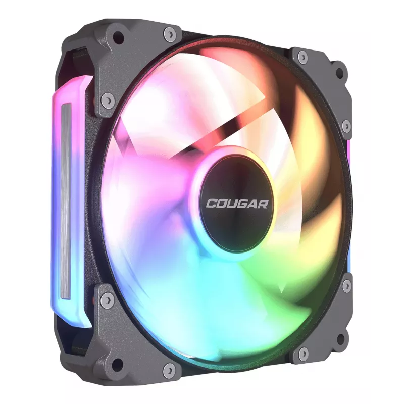 COUGAR Case Fan Apolar 120 ARGB, Reverse Blade, Juoda, Fan module, Juoda, 3-pin + 4-pin, 1 fan(s), 75.38 cfm, 37.1 dB