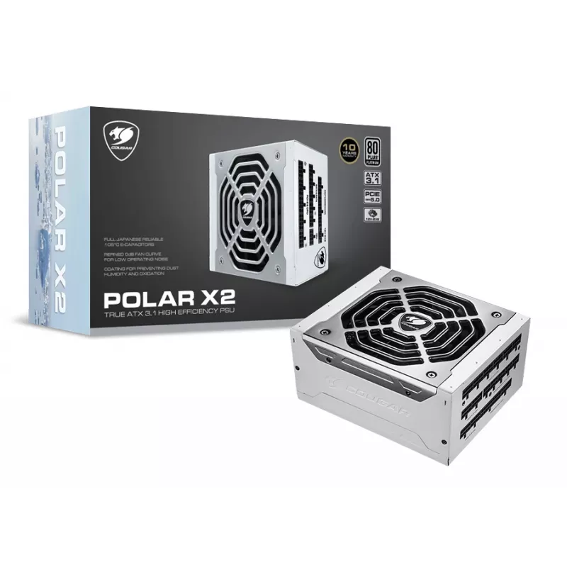 COUGAR POLAR X2 1050W Maitinimo blokas ATX3.1 / 80 Plus Platinum / Modularus