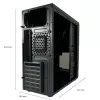 PC korpusas LC-Power LC-7041B-ON Midi Tower juodas