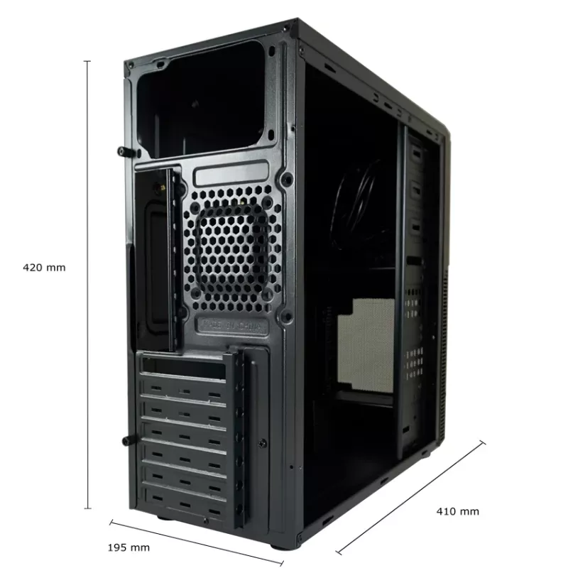 PC korpusas LC-Power LC-7041B-ON Midi Tower juodas