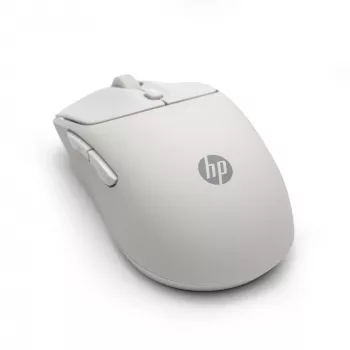 HP 400 Quiet Maple belaidė pelė, ambidekstrinė, RF belaidis + Bluetooth, 6000 DPI, smėlio spalvos