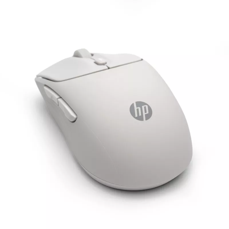 HP 400 Quiet Maple belaidė pelė, ambidekstrinė, RF belaidis + Bluetooth, 6000 DPI, smėlio spalvos