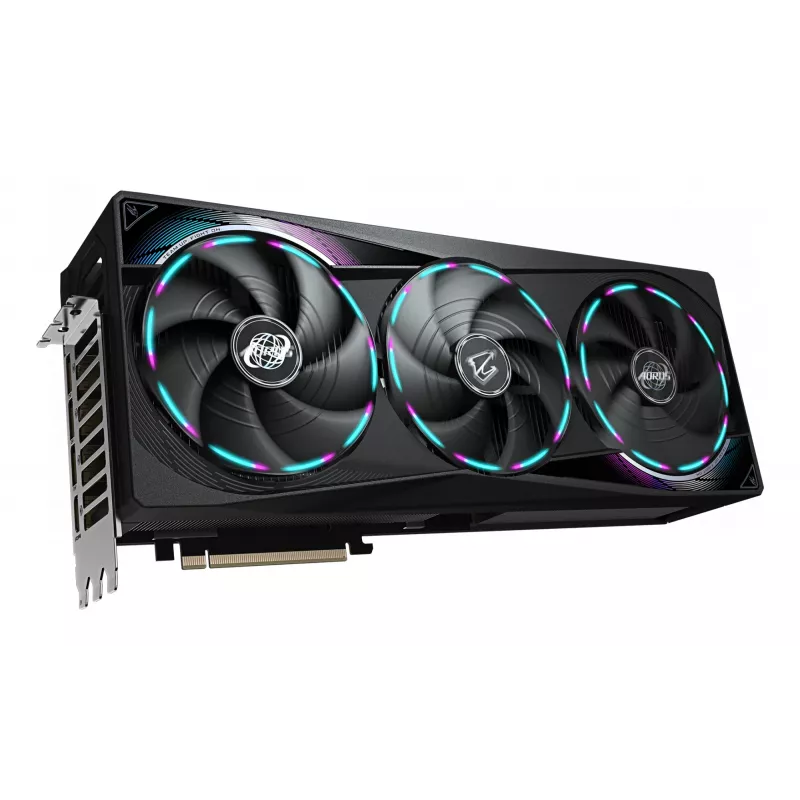 GIGABYTE AORUS GeForce RTX 5080 MASTER 16G vaizdo plokštė - 16 GB GDDR7, 256 bitų, PCI-E 5.0, 2805 MHz šerdies taktinis dažnis, 3 x DisplayPort, 1 x HDMI, GV-N5080AORUS M-16GD