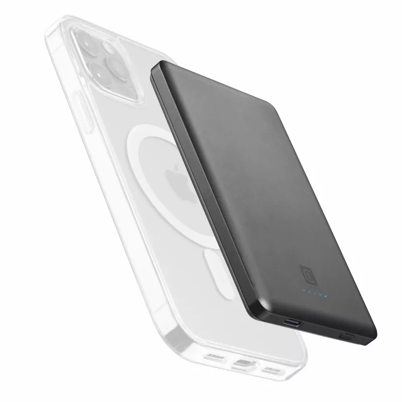 Cellularline Mag Lite 5000 5000mAh belaidė išorinė baterija suderinama su Mag Safe technologija