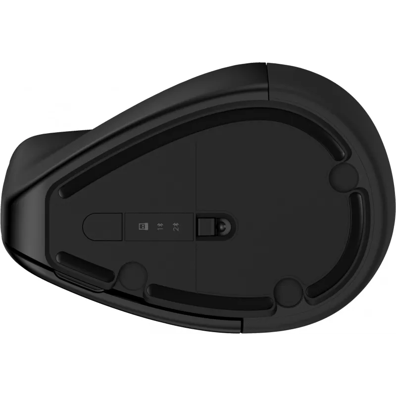 HP 920 ergonominė belaidė pelė, dešinei rankai, vertikalus dizainas, Bluetooth + USB Type-A, 4000 DPI, juoda