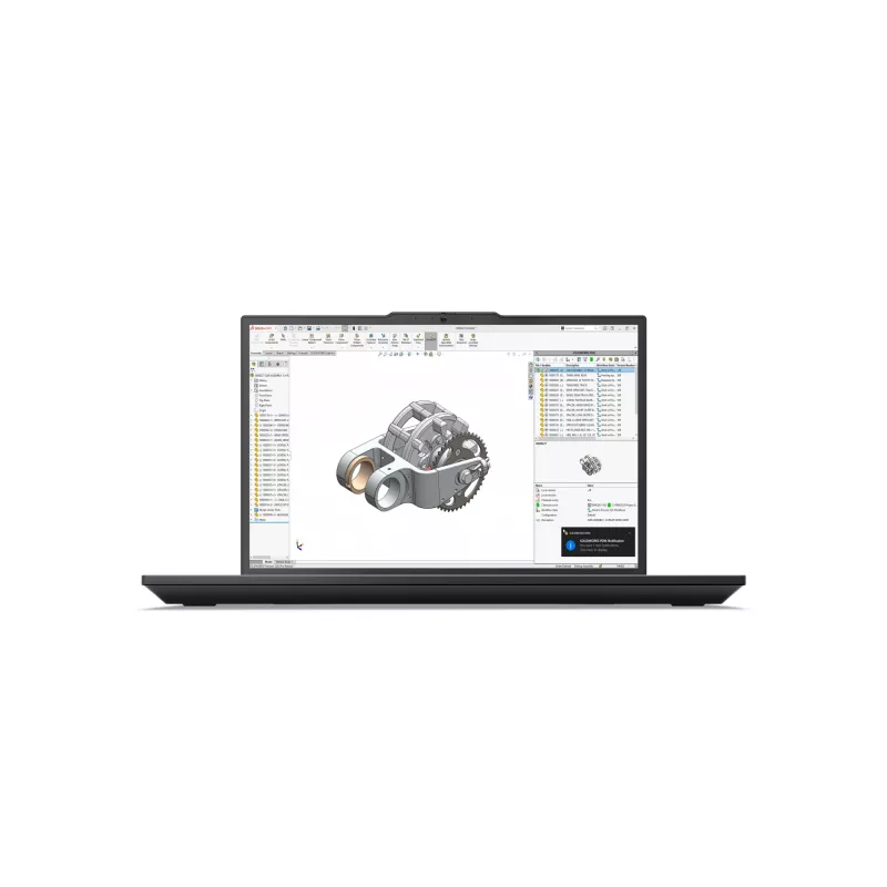 Lenovo ThinkPad P16v Gen 3 (Intel) Intel Core Ultra 7 255H Mobilioji darbo stotis 40,6 cm (16 colių) WUXGA 32 GB DDR5-SDRAM 1 TB SSD NVIDIA RTX PRO 2000 Blackwell Wi-Fi 7 (802.11be) Windows 11 Pro Vokietijos juoda