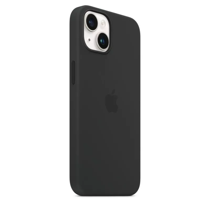 Apple iPhone 14 silikoninis dėklas su MagSafe, Midnight