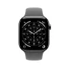 APPLE Watch Series 11 GPS + Cellular 46mm natūralus titano korpusas su pilkai smėlio spalvos sportiniu dirželiu M/L