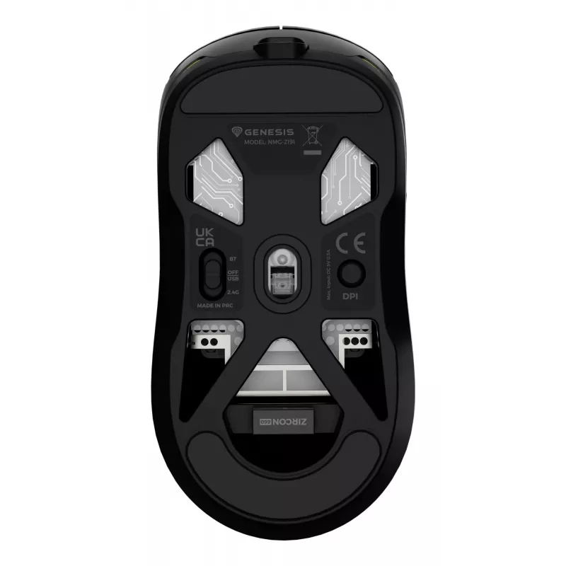 GENESIS Zircon 660 pelė žaidimams Dešinei rankai RF Wireless + Bluetooth + USB Type-A Optinė 12000 DPI