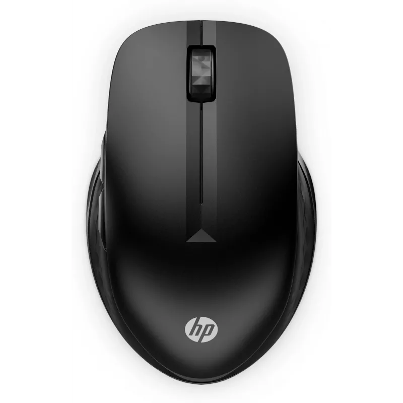 HP 430 belaidė pelė keliems įrenginiams, ambidekstrinė, optinė, RF belaidė + Bluetooth, 1200 DPI, juoda