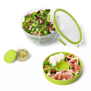 EMSA CLIP & GO salotų dėžutė XL apvali 2,6 l