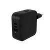TARGUS Hyper Hyperjuice 70w USB-c Gan Travel Charger (3c+1a) - Juoda