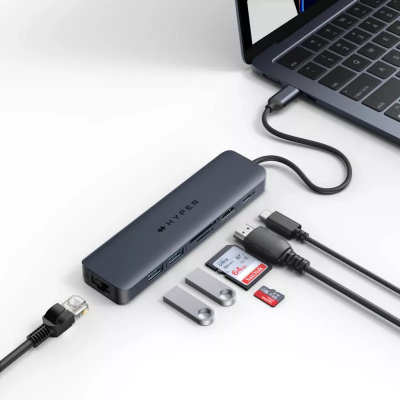 Targus HD4003GL nešiojamojo kompiuterio dokas / prievadų atkartotojas USB Type-C mėlynas