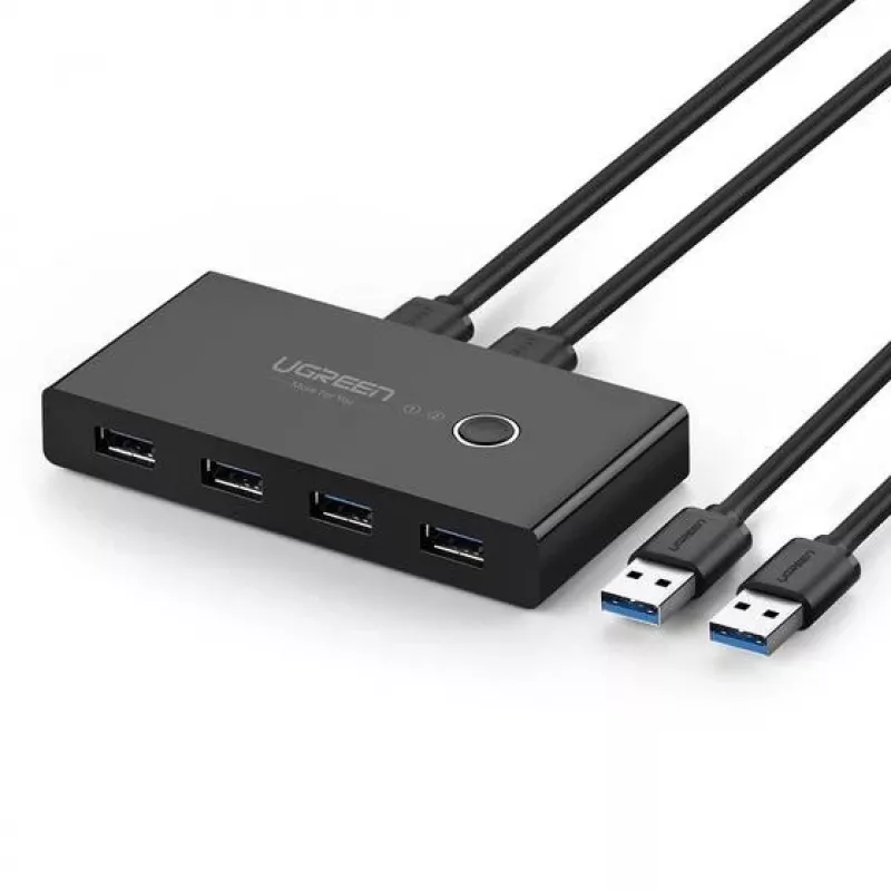 “Ugreen 30768” sąsajos šakotuvas USB 3.2 Gen 1 (3.1 Gen 1) Type-A 5000 Mbit/s juodas