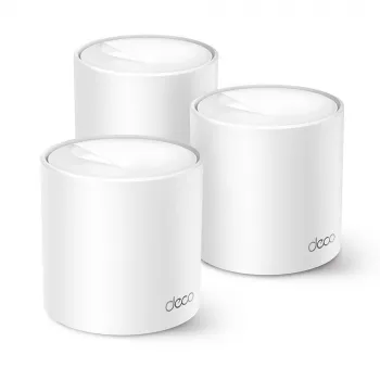 TP-Link AX1500 „Whole Home“ tinklo Wi-Fi 6 sistema, 3 vnt. pakuotė, balta, vidinė, tinklo sistema, maitinimas, dviejų juostų (2,4 GHz / 5 GHz), Wi-Fi 6 (802.11ax)