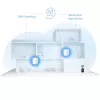 TP-Link AX1500 „Whole Home“ tinklo Wi-Fi 6 sistema, 3 vnt. pakuotė, balta, vidinė, tinklo sistema, maitinimas, dviejų juostų (2,4 GHz / 5 GHz), Wi-Fi 6 (802.11ax)
