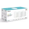 TP-Link AX1500 „Whole Home“ tinklo Wi-Fi 6 sistema, 3 vnt. pakuotė, balta, vidinė, tinklo sistema, maitinimas, dviejų juostų (2,4 GHz / 5 GHz), Wi-Fi 6 (802.11ax)