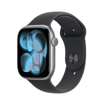 APPLE Watch Series 11 GPS + Cellular 46mm Space Grey Aluminium Case With Black Sport Band S/M
