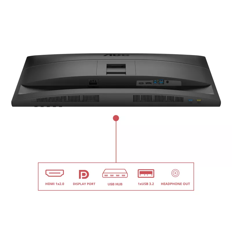 AOC E4 Q27E4U kompiuterio monitorius 68,6 cm (27 colių) 2560 x 1440 Quad HD LED juodas