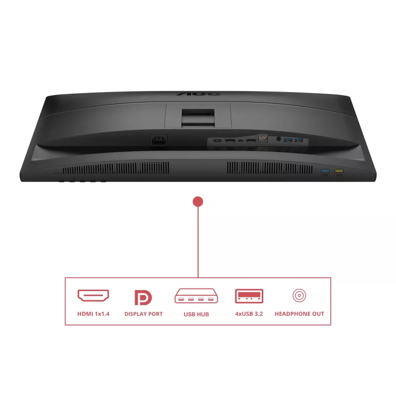 AOC 27E4CV kompiuterio monitorius 68,6 cm (27 colių) 1920 x 1080 pikselių Full HD LED juodas