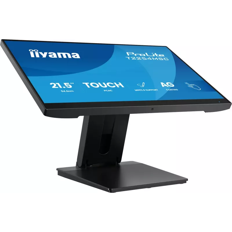 iiyama T2254MSC-B2AG kompiuterio monitorius 54.6 cm (21.5 colio) 1920 x 1080 pikselių Full HD LED liečiamuoju ekranu Juodas