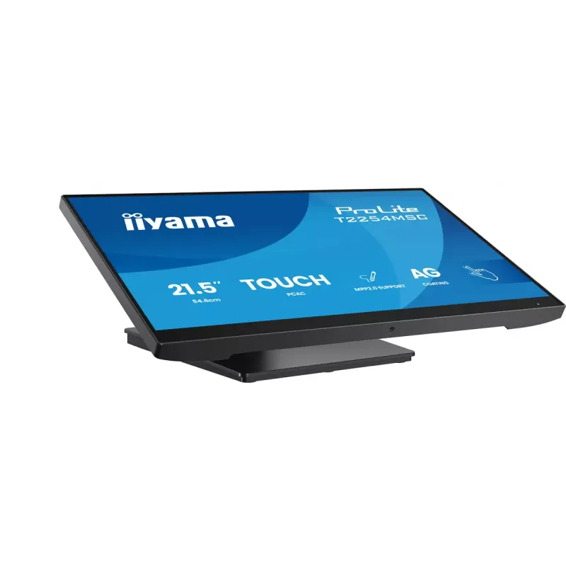 iiyama T2254MSC-B2AG kompiuterio monitorius 54.6 cm (21.5 colio) 1920 x 1080 pikselių Full HD LED liečiamuoju ekranu Juodas