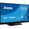 iiyama T2254MSC-B2AG kompiuterio monitorius 54.6 cm (21.5 colio) 1920 x 1080 pikselių Full HD LED liečiamuoju ekranu Juodas