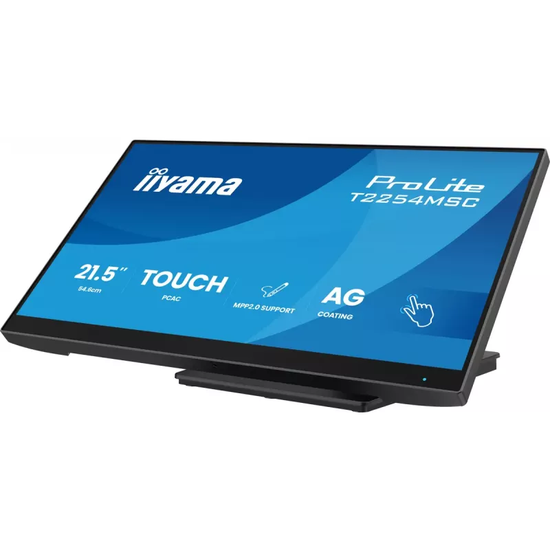 iiyama T2254MSC-B2AG kompiuterio monitorius 54.6 cm (21.5 colio) 1920 x 1080 pikselių Full HD LED liečiamuoju ekranu Juodas