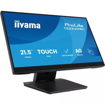 iiyama T2254MSC-B2AG kompiuterio monitorius 54.6 cm (21.5 colio) 1920 x 1080 pikselių Full HD LED liečiamuoju ekranu Juodas