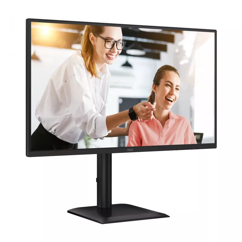 AOC E4 Q27E4CV kompiuterio monitorius 68,6 cm (27 col.) 2560 x 1440 pikselių Quad HD LED juodas