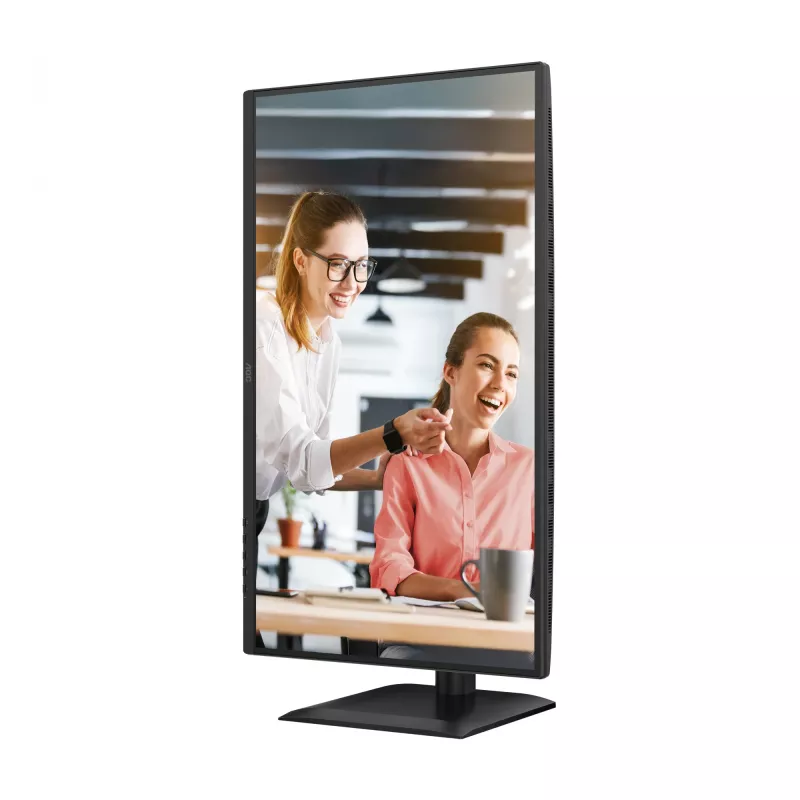 AOC E4 Q27E4CV kompiuterio monitorius 68,6 cm (27 col.) 2560 x 1440 pikselių Quad HD LED juodas