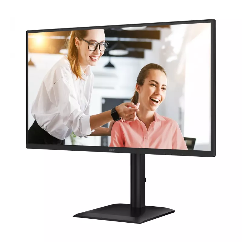 AOC E4 Q27E4CV kompiuterio monitorius 68,6 cm (27 col.) 2560 x 1440 pikselių Quad HD LED juodas