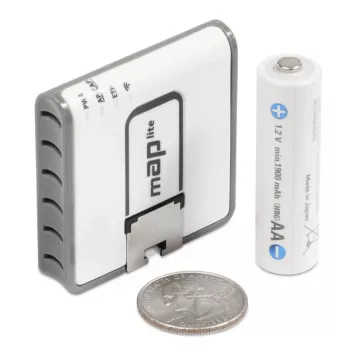 MIKROTIK Map Lite su 650MHz procesoriumi, 64MB RAM, 1x LAN, įmontuota dviguba