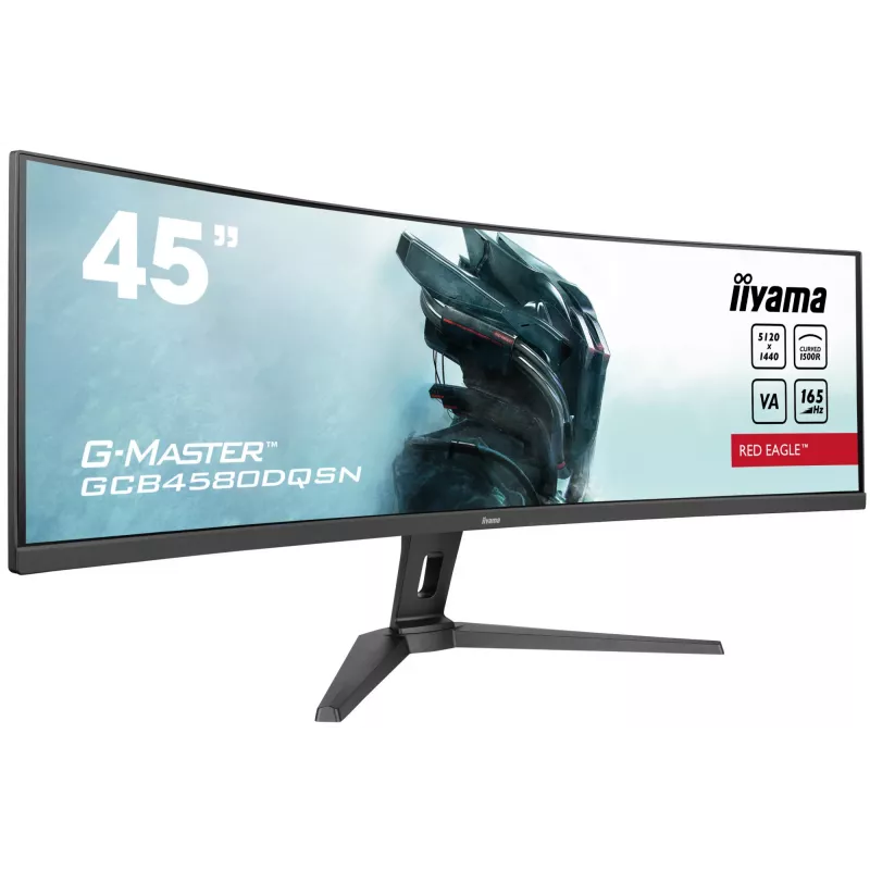 iiyama G-MASTER RED EAGLE CURVED kompiuterio monitorius 113 cm (44,5 colio) 5120 x 1440 pikselių Dual QHD LED juodas