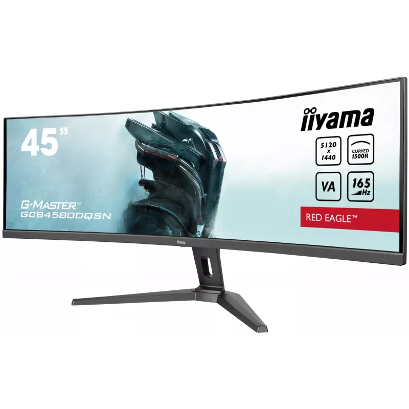 iiyama G-MASTER RED EAGLE CURVED kompiuterio monitorius 113 cm (44,5 colio) 5120 x 1440 pikselių Dual QHD LED juodas