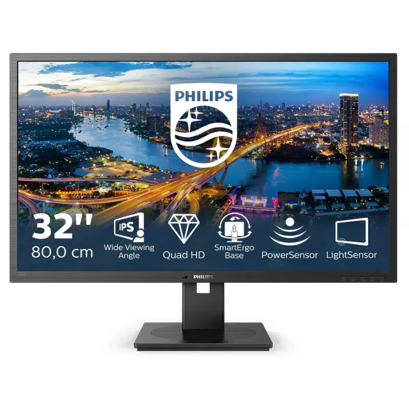 Philips B Line 325B1L/00 kompiuterio monitorius 80 cm (31,5 colio) 2560 x 1440 pikselių 2K Ultra HD LCD juodas