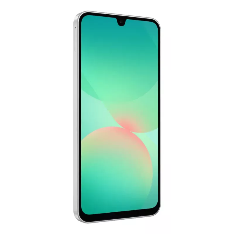 Išmanusis telefonas „Samsung Galaxy A26 5G“ – 6,7 col. Super AMOLED, 128 GB, 6 GB RAM, 50 MP triguba kamera, IP67, 5000 mAh (balta spalva)