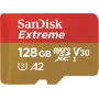 WESTERN DIGITAL Extreme microSDXC 128GB SD adapteris veiksmo kameroms ir dronams 170MB/s 80MB/s A2 C10 V30 UHS-I U3