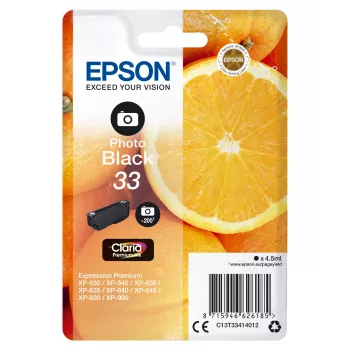 Kasetė Epson 33 Photo-sort 200 nuotraukų rašalas C13T33414012 Juoda