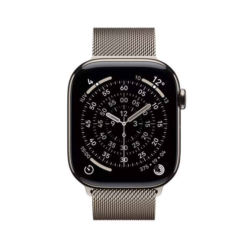 APPLE Watch Series 11 GPS + Cellular 46mm natūralus titano korpusas su natūralia Milano kilpa M/L